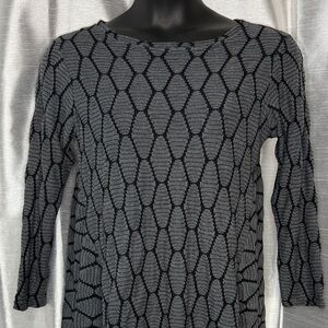 Niche by Nilgun Derman Honeycomb Long Sleeve Textured Gusset Shirt Women’s M